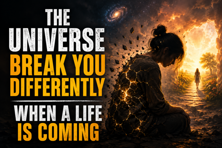 The universe break you differently when a life is coming