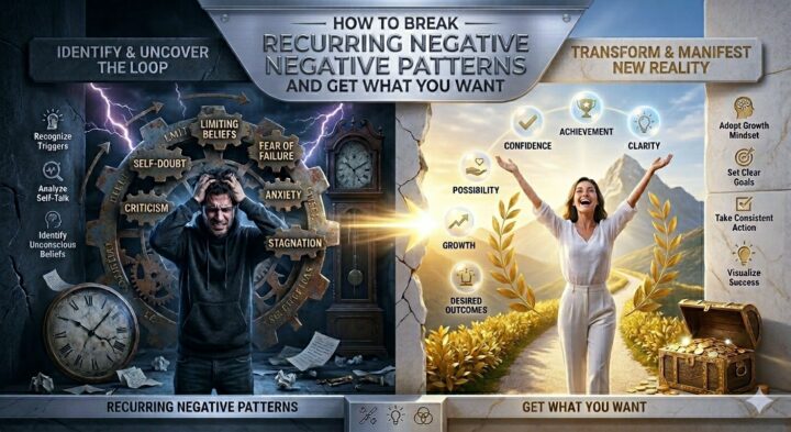 # How to Break Recurring Negative Patterns and Get What You Want Have you ever noticed that despite your best efforts to change, the same types of problems keep appearing in your life? Whether it's a "revolving door" of unreliable employees, deals that fall through at the last minute, or dating the same "crappy" person in a different package, these recurring patterns can be incredibly frustrating. The key to breaking these cycles isn't just working harder—it's **reversing your perception of reality**. --- ## The Problem with Labeling "Problems" Most of us experience recurring negative cycles as "problems". However, a problem is just a label, and by calling something a problem, you actually help perpetuate it. * **Problems are temporary:** It is vital to understand that problems don't come to stay; they come to pass. * **The power of labeling:** You have the power to keep a problem around simply by continuing to view and label it as one. ## Shifting from "Problems" to "Teachings" To end a recurring pattern, you must shift your perspective and view the situation as a **teaching** rather than a problem. * **Life as resistance training:** Much like resistance training in a gym helps you grow physically stronger, life provides challenges to help your soul develop capacities like confidence, faith, or love. * **The goal of the pattern:** These cycles are intimately connected to your spiritual vision or soul purpose. They are designed to help you gain insights that transform who you are. * **Ending the cycle:** When you finally gain the teaching or learning hidden within the experience, the pattern begins to subside because there is no longer a reason for it to show up. ### Practical Examples of the Shift * **In Relationships:** You might experience a pattern of infidelity or lack of presence. The teaching could be about refining your values, seeking spiritual connection, or becoming the kind of person who can maintain a deep, intimate relationship. * **In Business:** If you keep losing employees, the teaching might be that you need to become a better leader by fostering transparency and authentic communication within your organization. ## Understanding the "Echo Effect" Even after you've gained an understanding of a teaching, the pattern may show up one or two more times. This is known as the **echo effect**. * **Implementation phase:** The echo effect gives you the opportunity to implement what you've learned. It's one thing to understand a teaching intellectually and another to actually *become* the changed person who lives it. * **Diminishing returns:** These final appearances of the pattern are typically less intense and serve as a training ground for your new level of growth. ## Opportunities for Growth Whatever you are asking for in life—be it wealth, a better family life, or more courage—the universe often provides **opportunities** to develop those traits rather than just handing them to you. * **Courage:** If you ask for courage, you may be given opportunities to *be* courageous. * **Connection:** If you ask for a closer family, you may be given a challenging situation that forces the family to work together and bond. By becoming curious about your patterns and asking, "What is this meant to teach me?" you allow the problem to pass and clear the way to achieve the vision you have for your life.