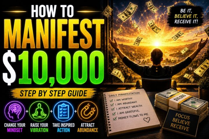 how to manifest $10,000 (or any financial goal) without relying on traditional processes,